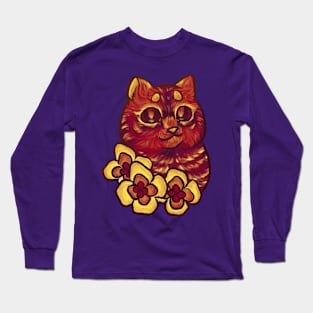 sunset kitty Long Sleeve T-Shirt